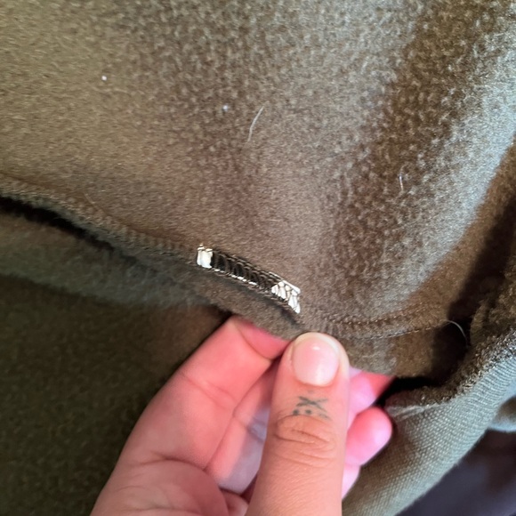 Bedazzled dark green skeleton zip up sweater - size L/XL - Picture 3 of 4